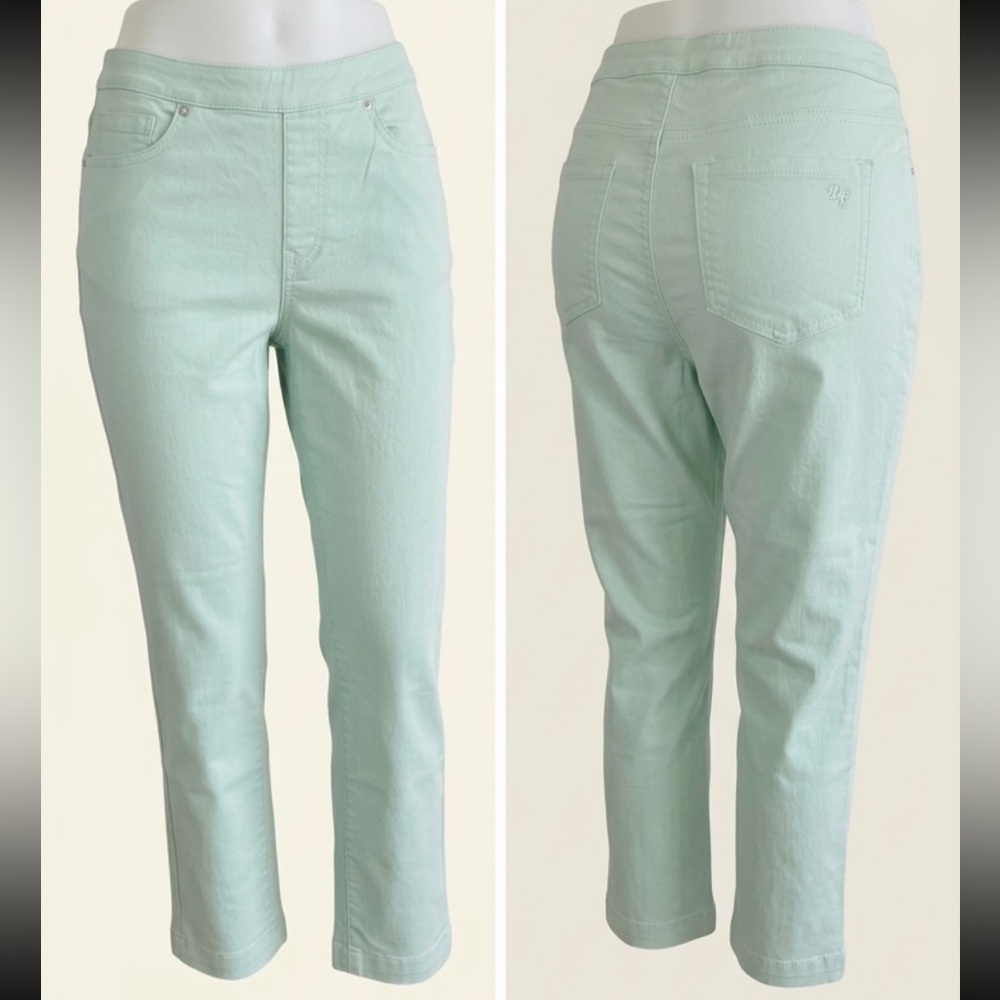 DG2 Diane Gilman Classic Stretch Pants - Mint Green - MT